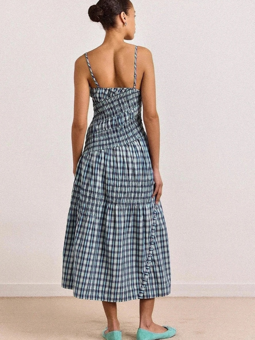 Damson Madder Lyra Midi Dress - Picture 2 of 3